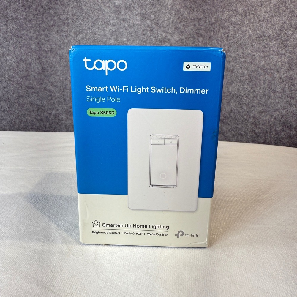 Tapo Smart Wi Fi Light Switch Dimmer Single Pole TP Link S505D Matter Certified